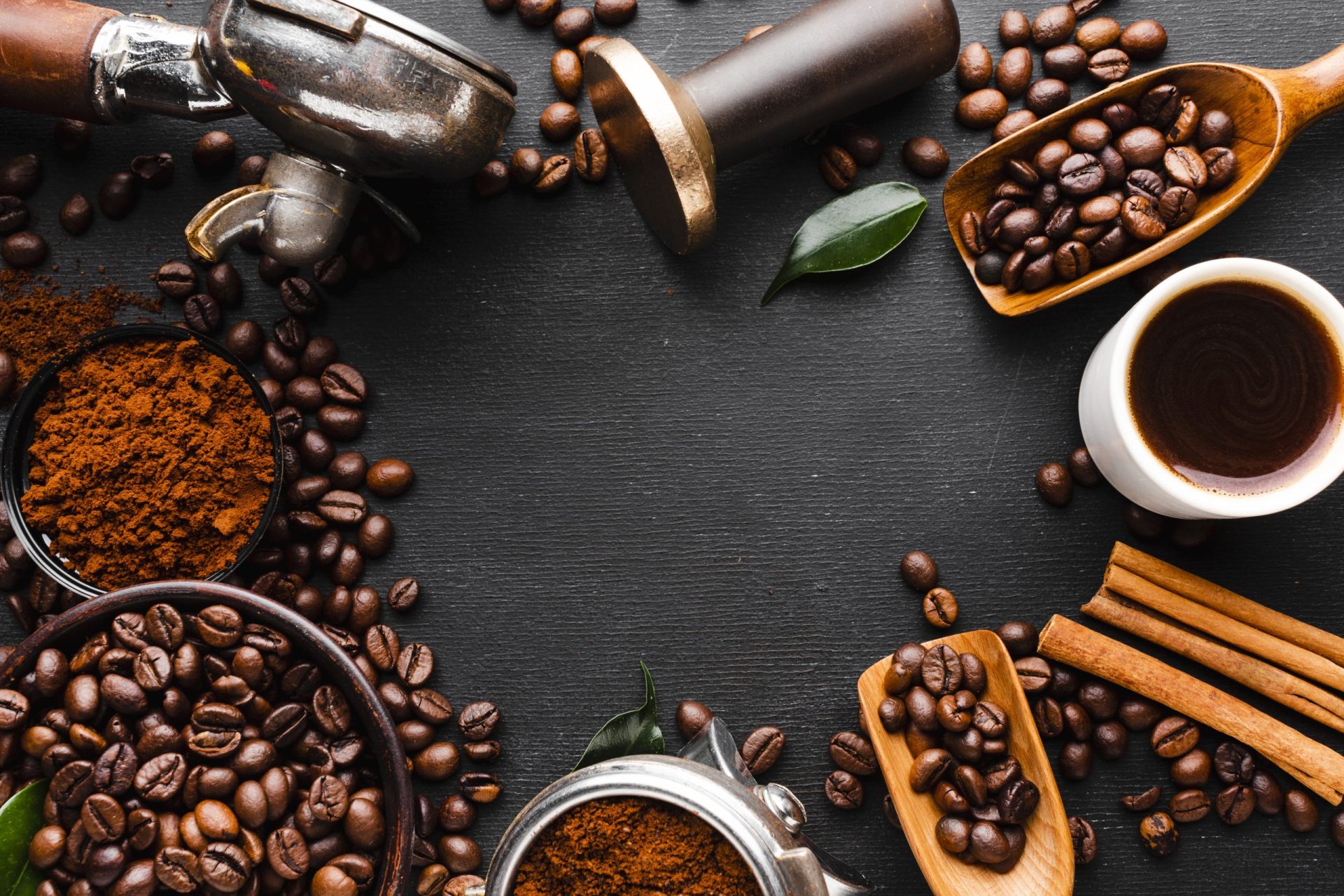 top-view-coffee-accessories-table